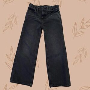 Old navy high rise baggy wide leg black girls jeans 12